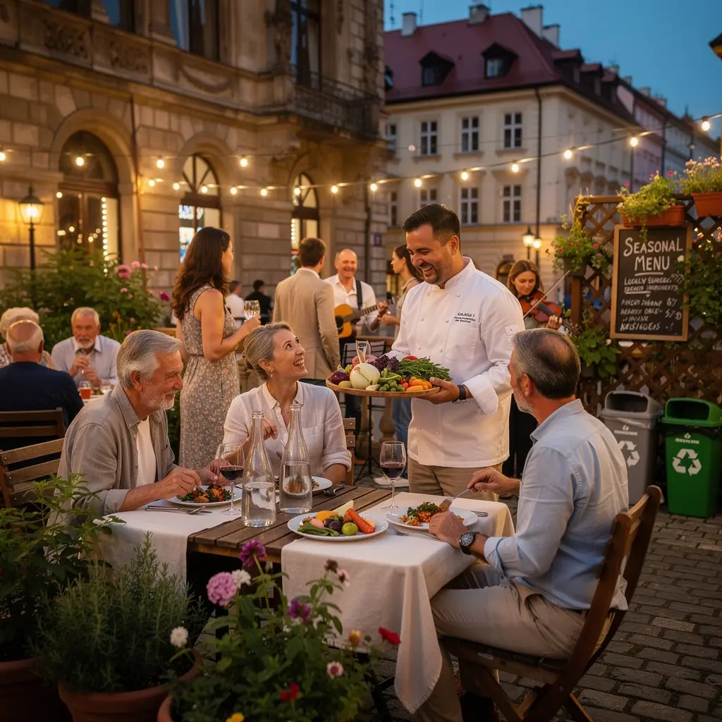 Pohled na zahradnГ­ zГЎhony plnГ© rostoucГ­ zeleniny v letnГ­m slunci.