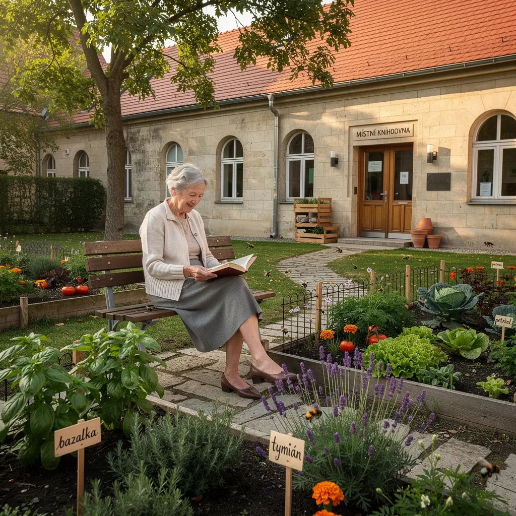 ZeleninovГЎ zahrada plnГЎ ДЌerstvГЅch plodin s jasnГЅmi barvami.